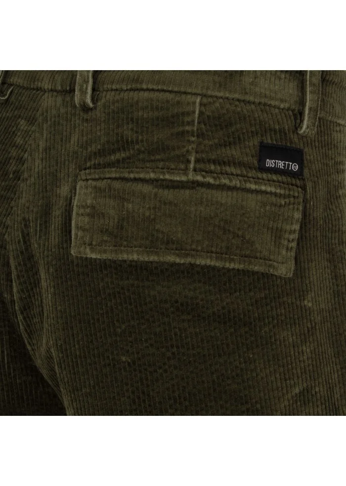 pantaloni uomo distretto 12 york cargo  verde