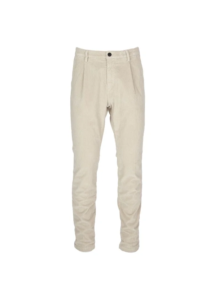 mens chino trousers masons osaka pinces beige