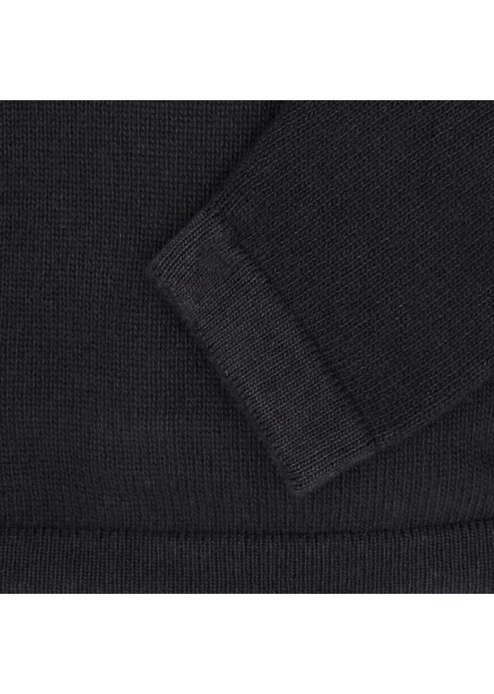 mens sweater wool and co crewneck anthracite grey