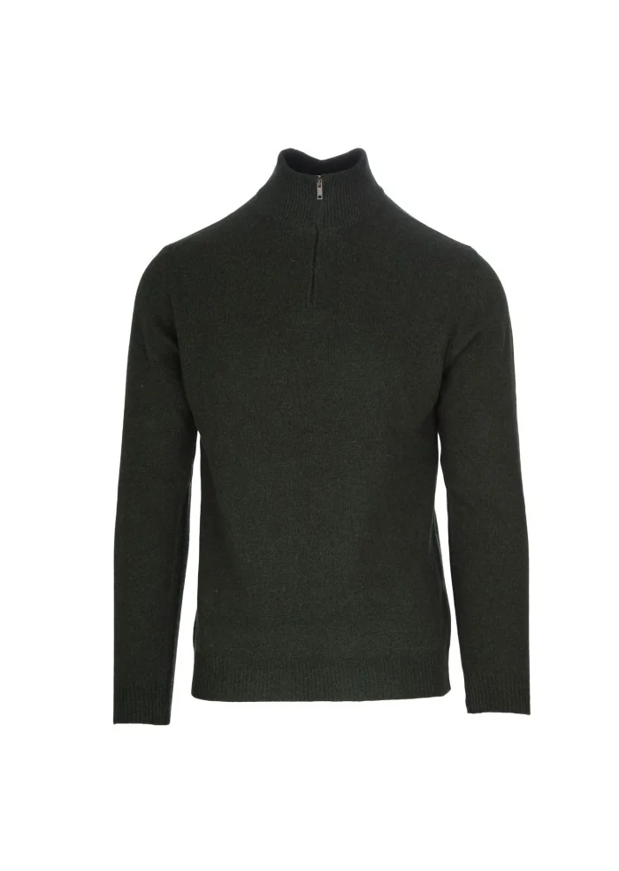 mens sweater wool and co high neck green