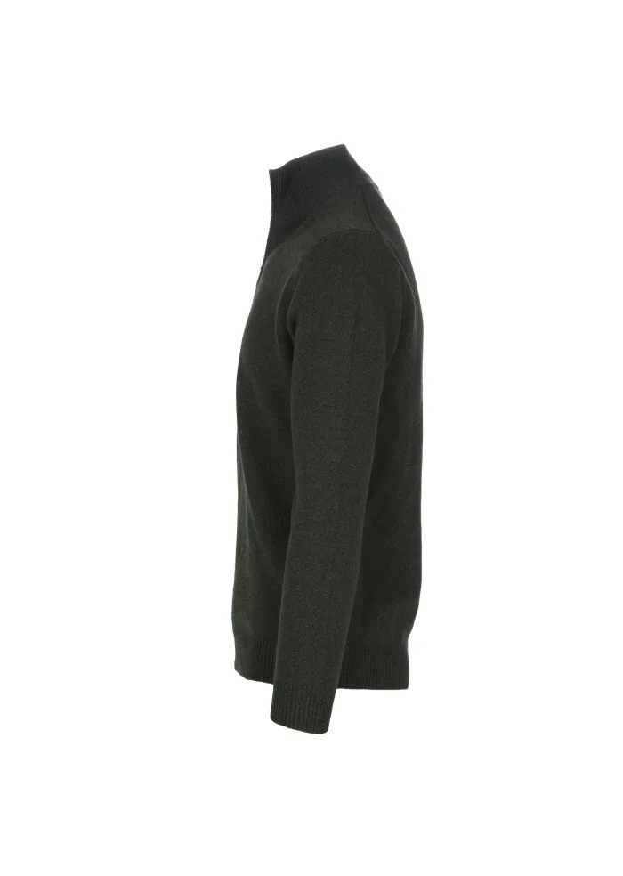 mens sweater wool and co high neck green