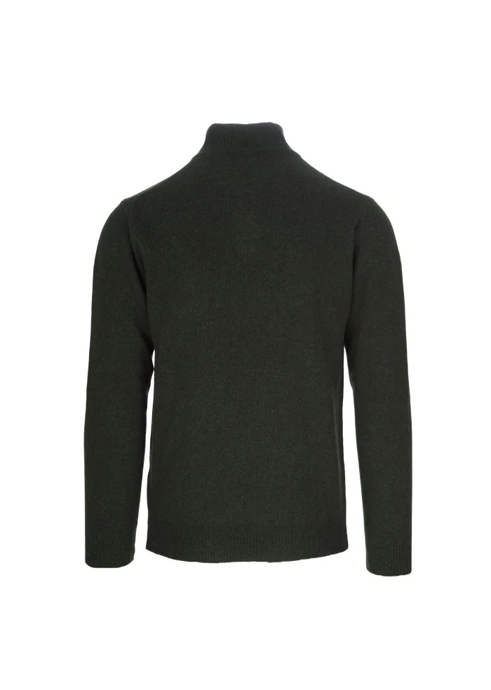 mens sweater wool and co high neck green