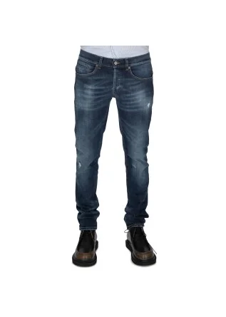 jeans uomo dondup george skinny fit blu scuro