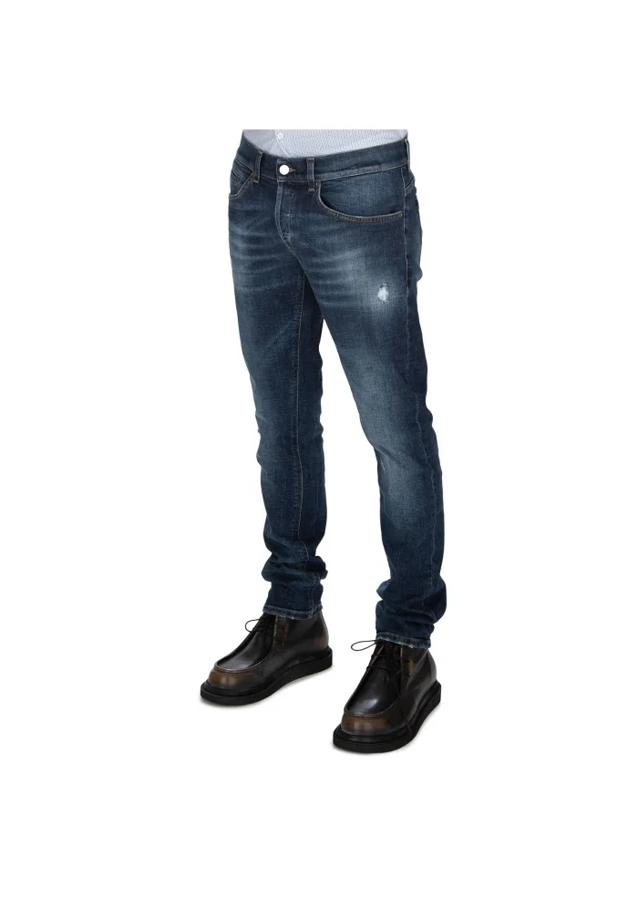 jeans uomo dondup george skinny fit blu scuro