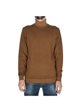 herren pullover daniele fiesoli hoher kragen braun