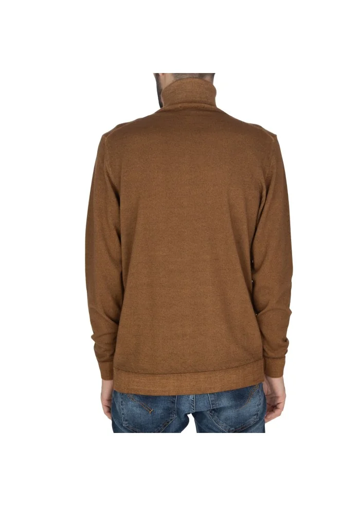 herren pullover daniele fiesoli hoher kragen braun