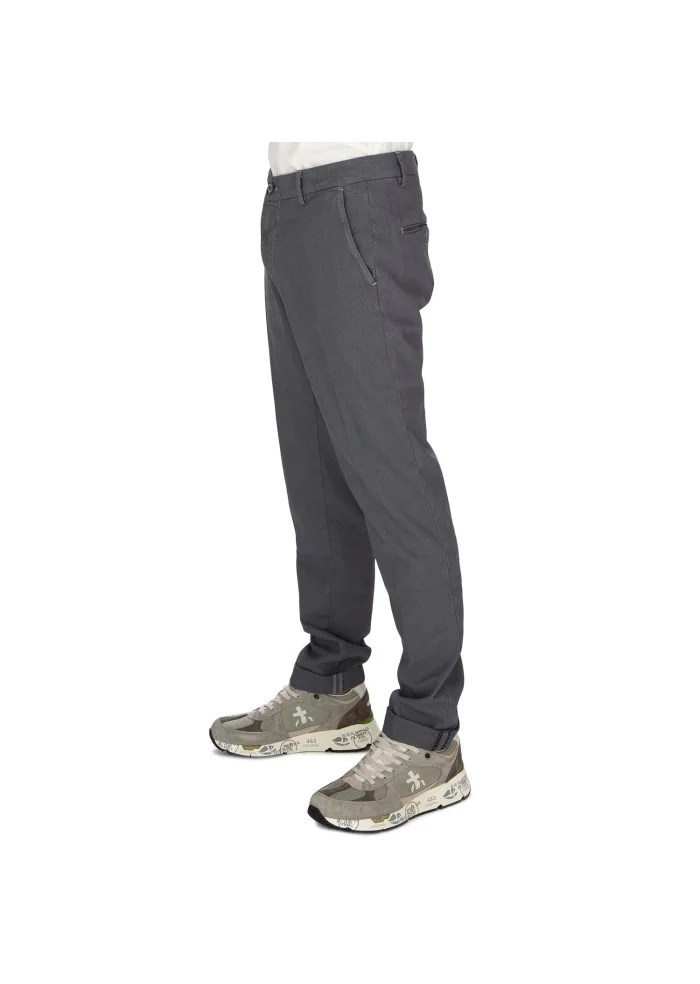 mens trousers masons milano style dark grey