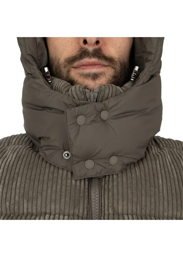 mens down jacket save the duck vely19 albus grey