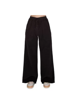 womens trousers noumeno ocncept velvet blue