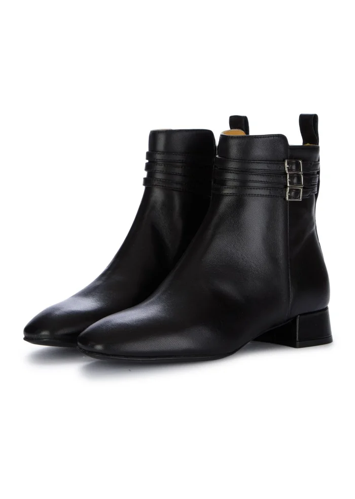 damen stiefeletten noa riemen nappa schwarz