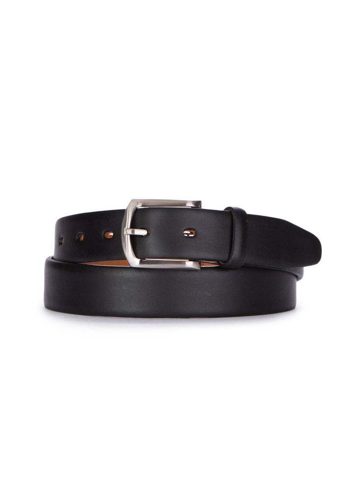 mens belt artigianato italiano calf leather black