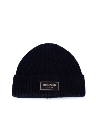 mens knit beanie dondup blue