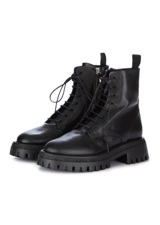 womens combat boots halmanera rama22 vitello black