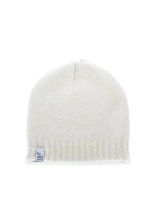 RIVIERA CASHMERE | BEANIE DOUBLEFACE GREY WHITE