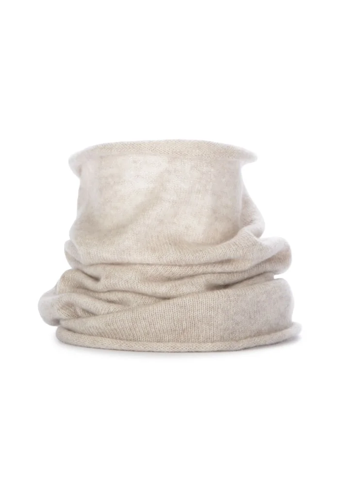 collo tubolare unisex riviera cashmere beige