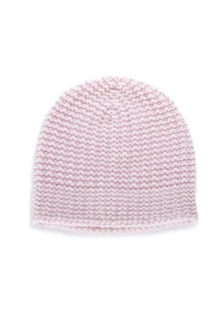 berretto unisex riviera cashmere punto pannocchia rosa