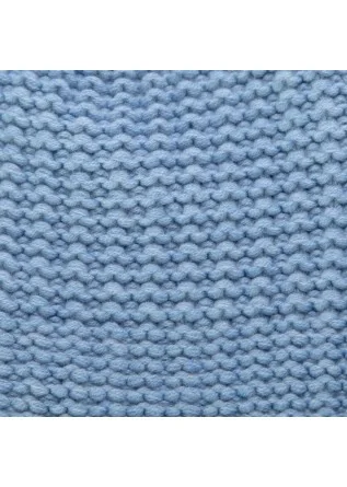 RIVIERA CASHMERE | BEANIE CORN STITCH LIGHT BLUE