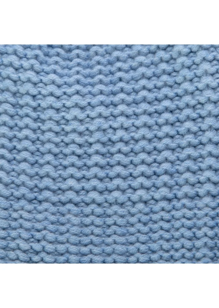 womens beanie riviera cashmere corn stitch light blue