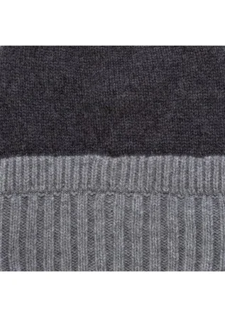 RIVIERA CASHMERE | BERRETTO BICOLORE GRIGIO CHIARO/SCURO