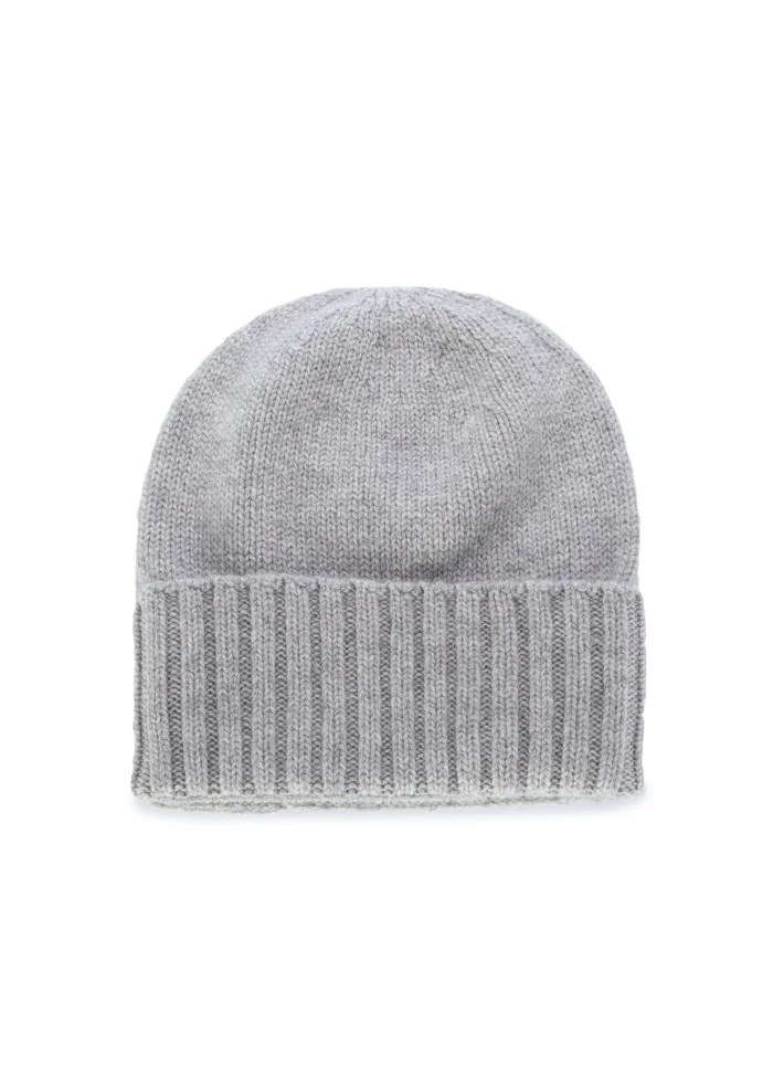 unisex beanie riviera cashmere cupola rasata grey