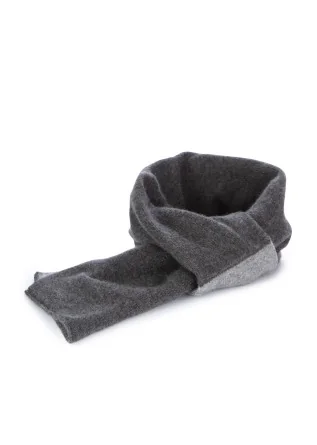 unisex collar scarf riviera cashmere bicolor grey