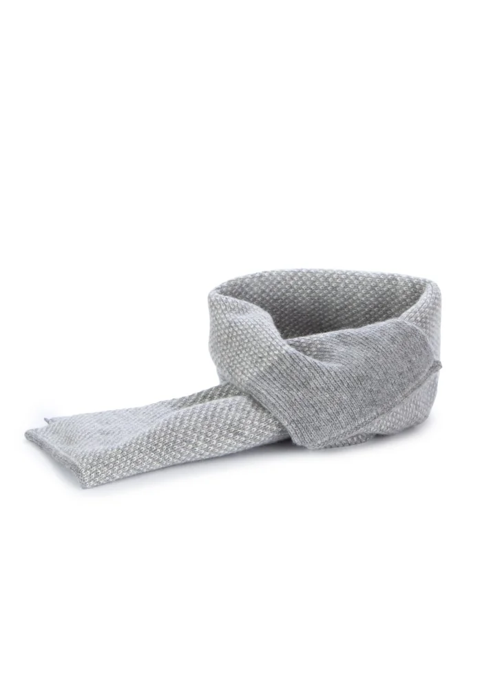 unisex collar scarf riviera cashmere virgola grey