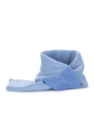 scaldacollo unisex riviera cashmere virgola azzurro