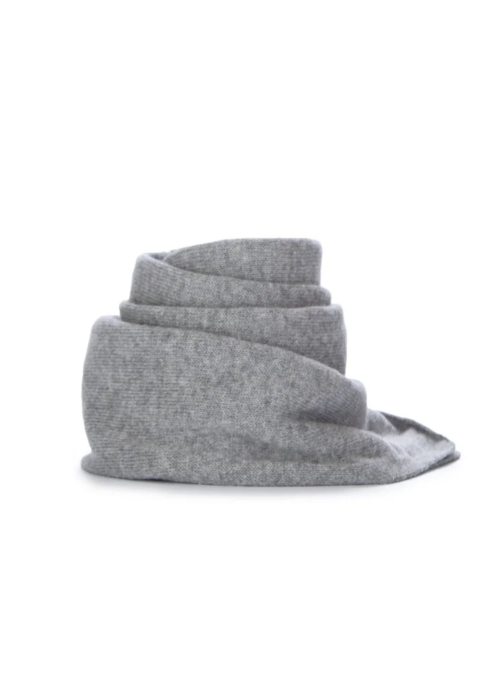 sciarpa riviera cashmere rasata grigio