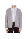 RIVIERA CASHMERE | CARDIGAN POCKETS LIGHT GREY