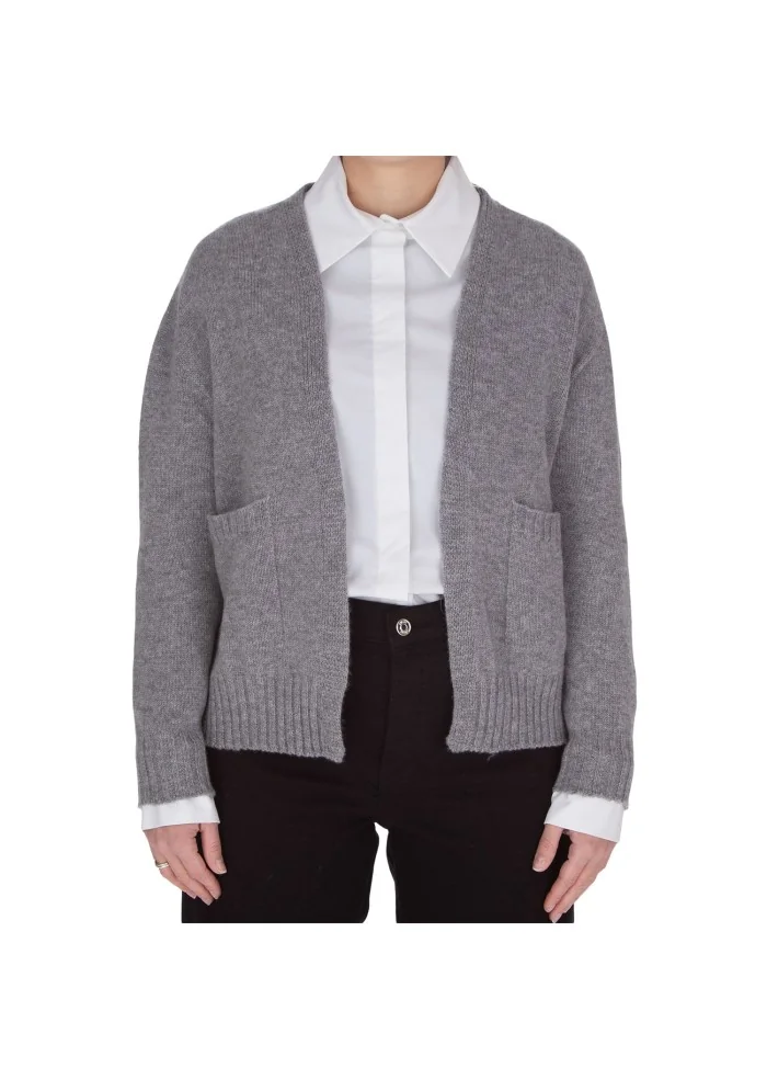 damen cardigan riviera cashmere taschen grau