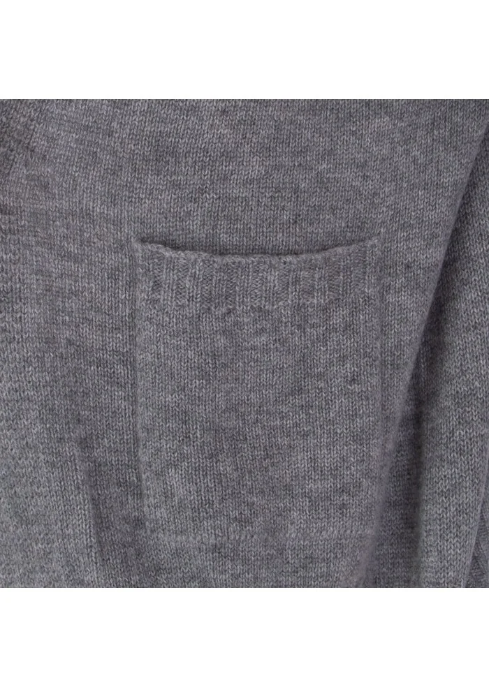 womens cardigan riviera cashmere pockets grey