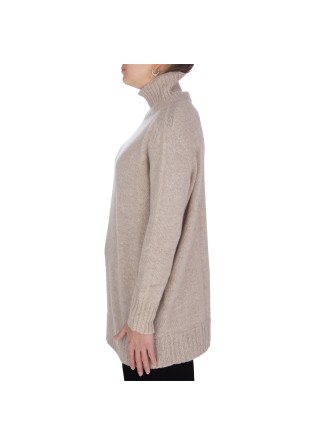 RIVIERA CASHMERE | LUPETTO OVER GARZATO BEIGE