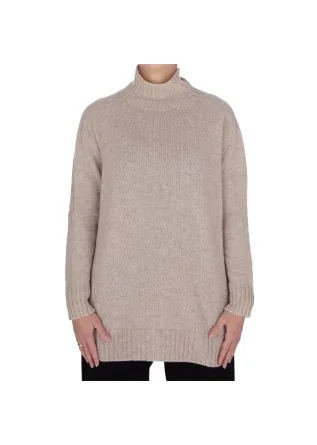 damen rollkragenpullover riviera cashmere over garzato beige