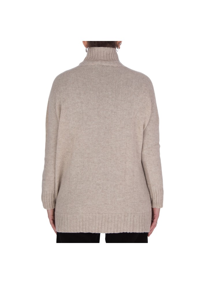 lupetto donna riviera cashmere over garzato beige