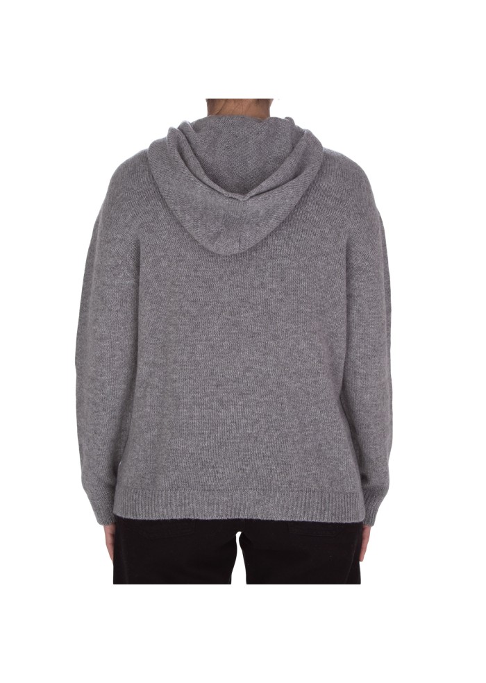 damen hoodie riviera cashmere taschen grau