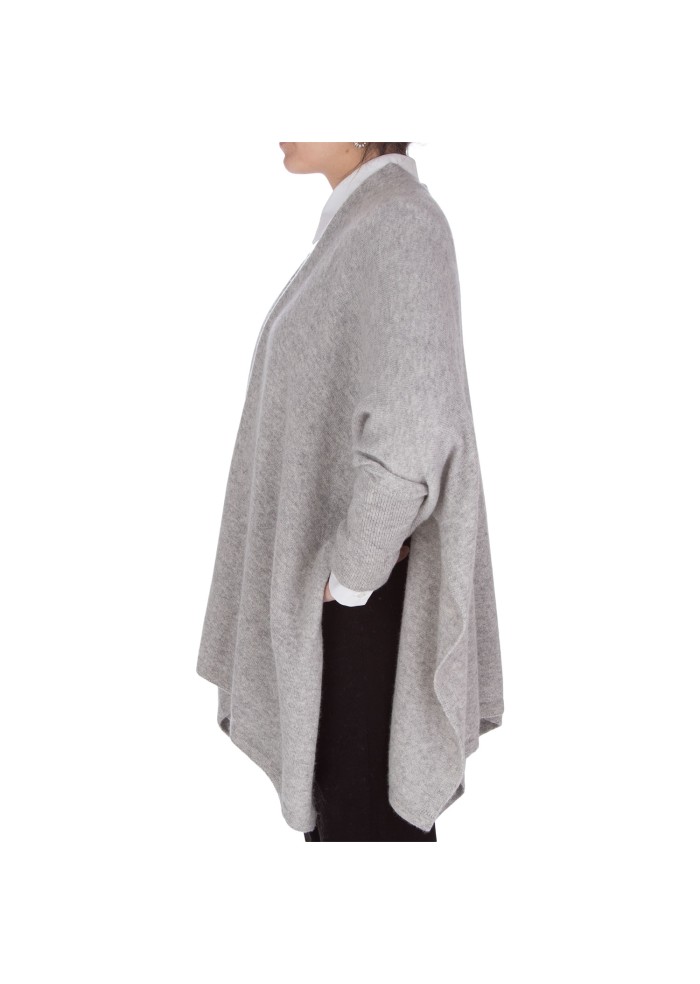 womens cape riviera cashmere sleeves light grey