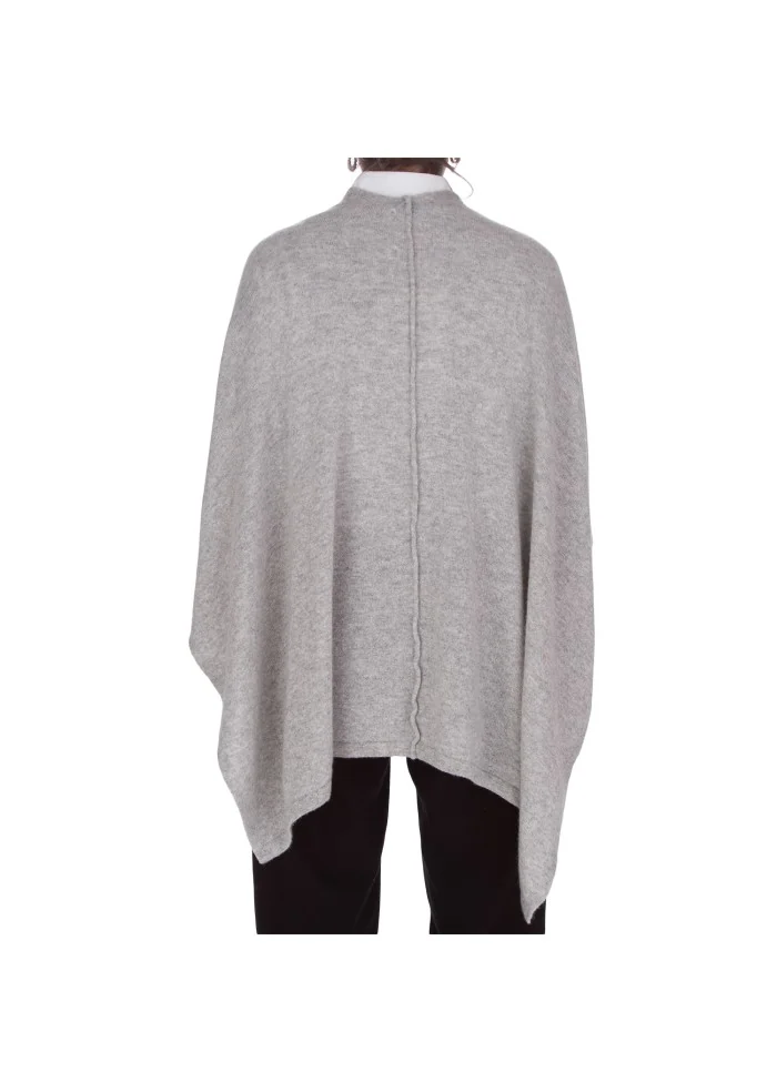 mantella donna riviera cashmere maniche grigio chiaro