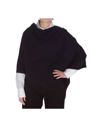 damen cape riviera cashmere glatt gestrickter schwarz