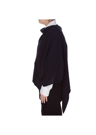 RIVIERA CASHMERE | CAPE SMOOTH KNIT BLACK