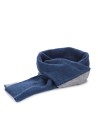 RIVIERA CASHMERE | COLLAR SCARF BICOLOR BLUE GREY