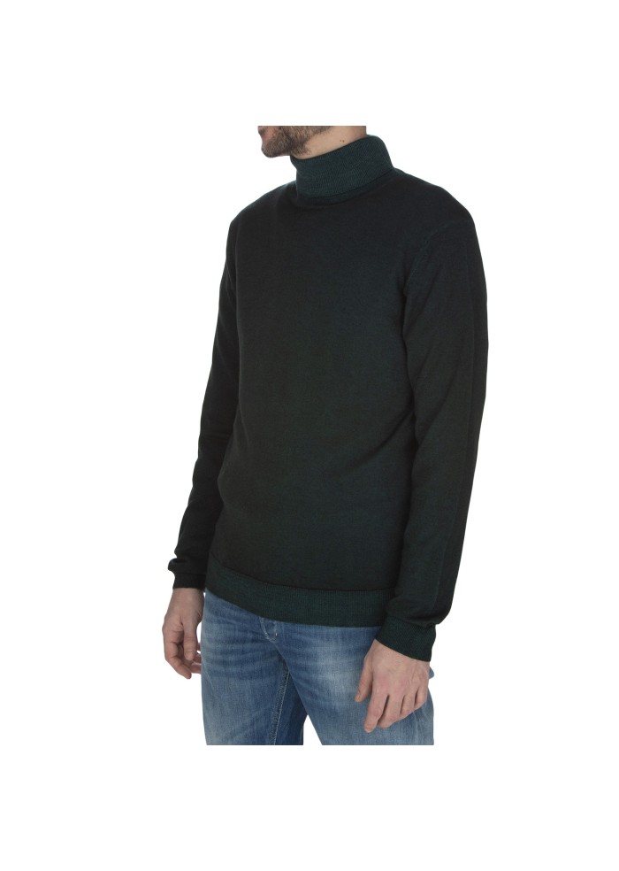 herren pullover daniele fiesoli hoher kragen grun