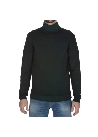 mens sweater daniele fiesoli high collar green