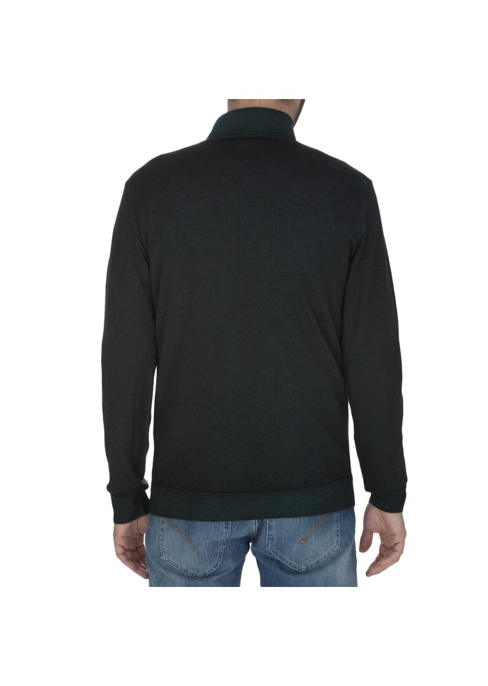 herren pullover daniele fiesoli hoher kragen grun