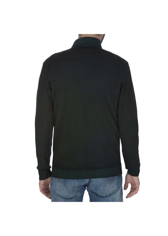 mens sweater daniele fiesoli high collar green