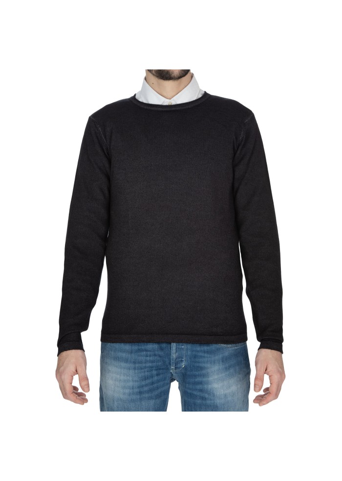 herren pullover wool and co wolle dunkelgrau