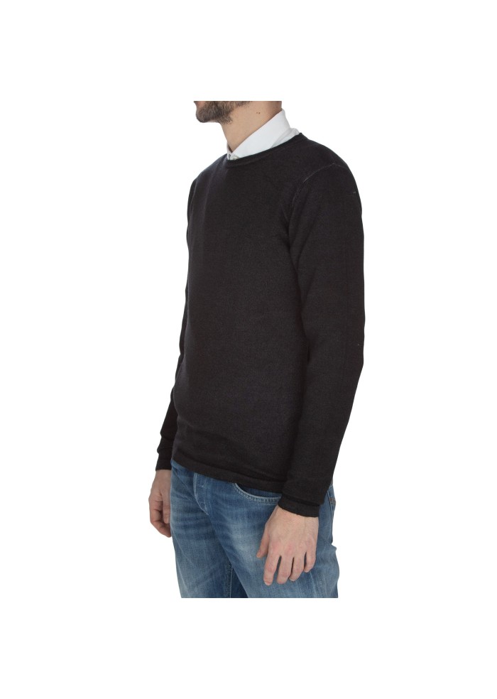 mens sweater wool and co wool dark grey