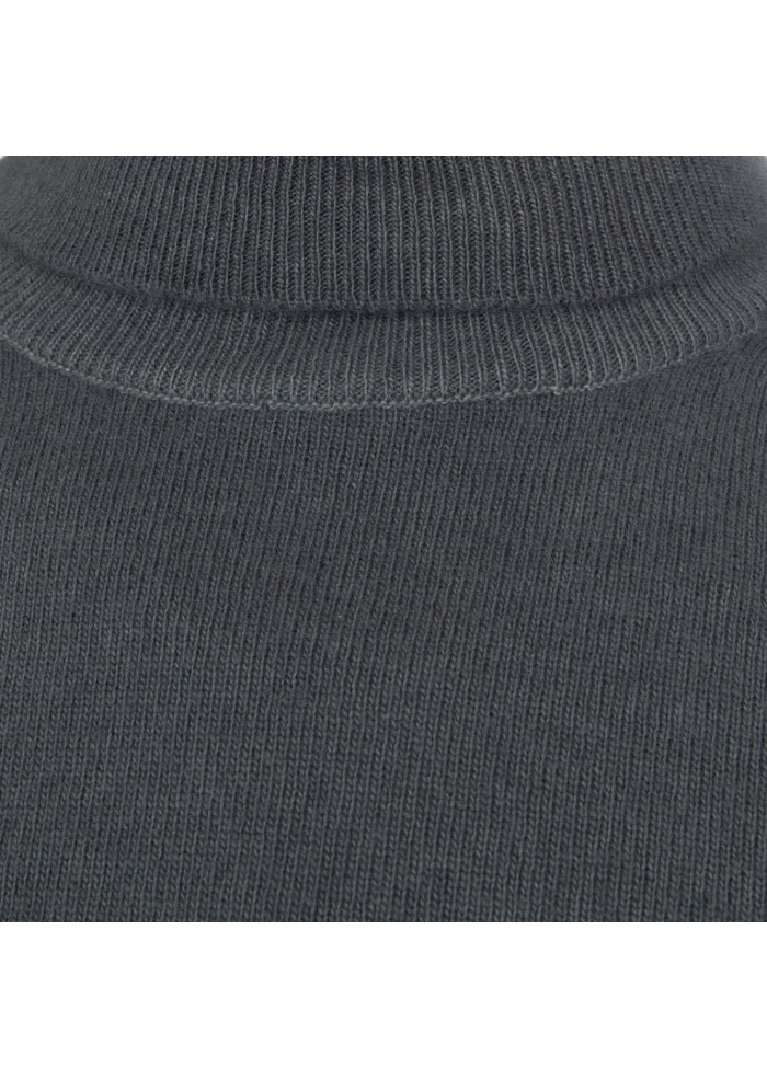 mens sweater wool and co turtleneck wool grey