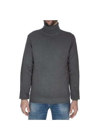 maglione uomo wool and co collo alto lana grigio