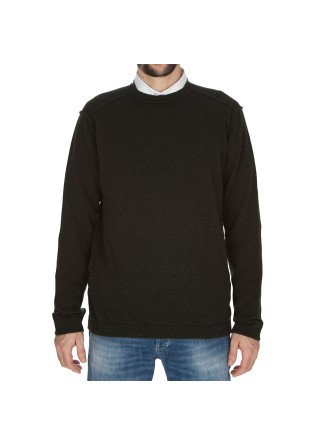 herren pullover wool and co sichtbare nahte grun