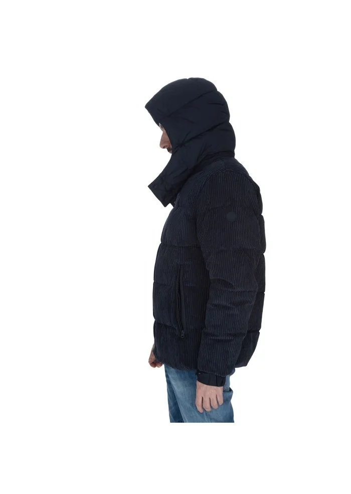 mens down jacket save the duck vely19 albus dark blue